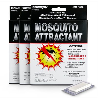 Cartouche d’appât moustiques à l’octénol Flowtron paquet de 3