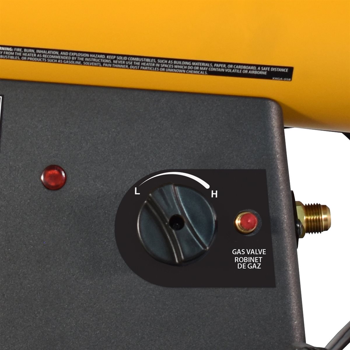 Master 60,000 BTU Battery Propane Forced Air Torpedo Heater