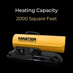 Master 80,000BTU Battery Kerosene Diesel Air Torpedo Heater