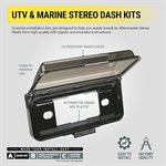 Couvercle universel Scosche pour systèmes stéréo marins