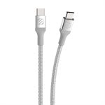 Scosche USB-A to USB-C Premium Braided Cable - Silver
