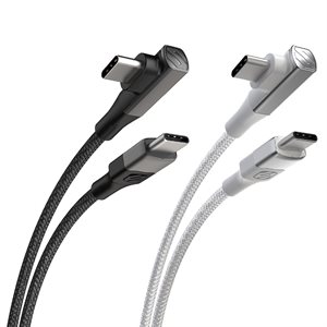 Câble magnétique USB-C vers USB-C Scosche de 1,8 m (6 pi), noir