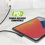 Câble Scosche USB-C vers USB-C, 1,2 m (4 pi), noir