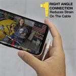 Câble Scosche USB-C vers Lightning coudé de 1,2 m (4 pi) blanc