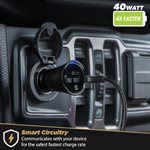 Chargeur de voiture Scosche PowerVolt PD40 DualPort USB-C