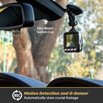 Caméra embarquée Scosche HD DVR frontale noire