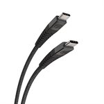 Scosche 4ft USB-C to USB-C Heavy Duty Cable Black
