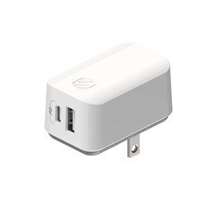 Scosche 32W Dual USB-C / USB-A Wall Charger WH