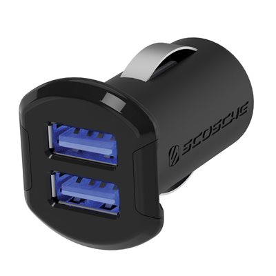 Scosche ReVolt DualPort USB Car Charger Adapter Black