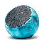 Speaqua - Barnacle X Portable Waterproof Bluetooth Speaker with Built in Storage (2,000 songs) - Tidal Blue