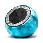 Speaqua - Barnacle X Portable Waterproof Bluetooth Speaker with Built in Storage (2,000 songs) - Tidal Blue