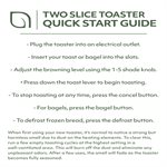 WIllow 2 Slice Toaster- Black